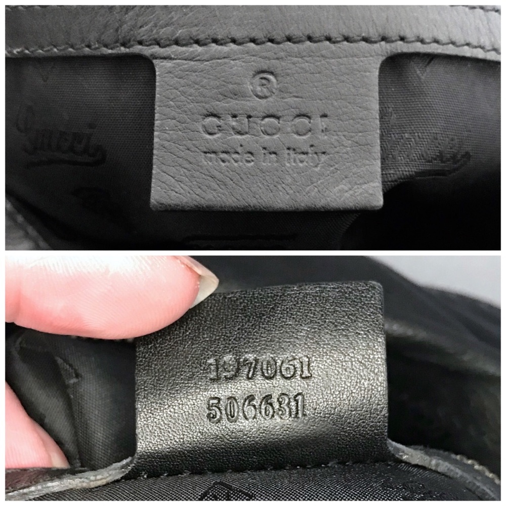 🎭SOLD🎭 Black Leather GUCCI Hysteria & Dust Bag - Picture 6 of 7